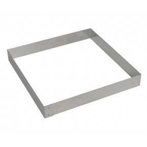 FAJA CUADRADA DE ALUMINIO 18 x 18 X 4 CM.