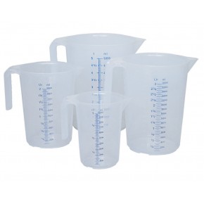 JARRA MEDIDORA DE PLÁSTICO 5 L.