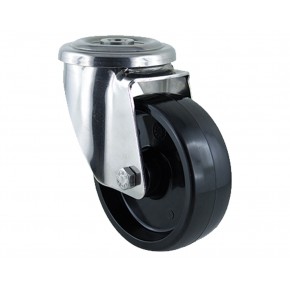 RUEDA PARA CARROS GIRATORIA CON AGUJERO DIAMETRO  80