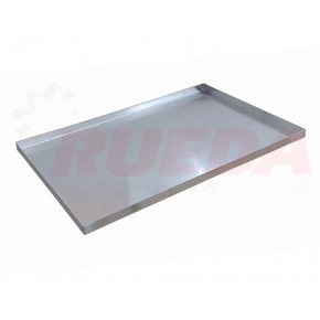 BANDEJA DURALUMINIO 4 LATERALES RECTOS 90º 60 X 40 X 2 CM. ESQUINAS SOLDADAS