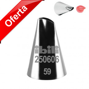 BOQUILLA INOX. PÉTALOS 6 mm. N. 59