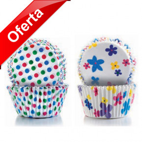 CÁPSULA MAGDALENA / CUPCAKE  FIESTA (50 + 50 UNIDADES)