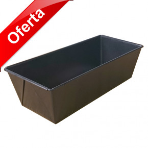 MOLDE CAKE MOKA ACERO 25 x 11 x 8 CM.