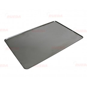 BANDEJA INOXIDABLE EMBUTIDA BORDES DOBLADOS 34 X 48 CM.