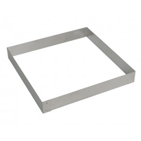 FAJA CUADRADA DE ALUMINIO 22 x 22 X 4 CM.