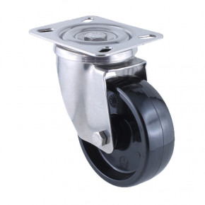 RUEDA PARA CARROS GIRATORIA CON PLACA DIAMETRO  80
