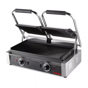 PLANCHA GRILL DOBLE 22 CM. RANURADA