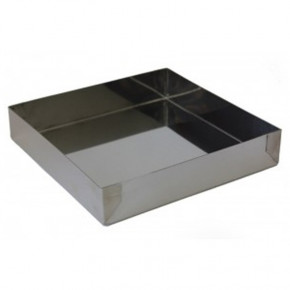 MOLDE INOXIDABLE CUADRADO 22 x 22 CM.