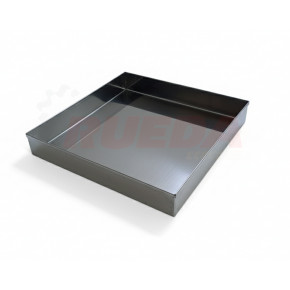 MOLDE CUADRADO INOXIDABLE BORDES DOBLADOS 20 x 20 CM.