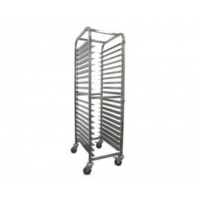 CARRO BANDEJERO INOX 60 x 40 cm. 20 PISOS BAJO