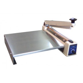 SOPORTE BASE LATERAL INOX. PARA SOLDADORAS DE BOLSAS DE 40 CM.